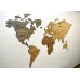 Ahşap Dünya Haritası (Karışık Renkli-Türkçe)